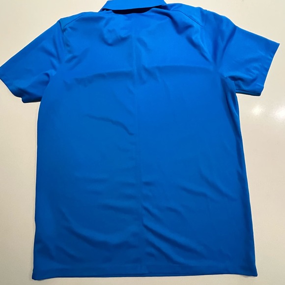 Nike Golf Men’s Large‎ Polo Short Sleeve Dri Fit Light Blue Button Up - Picture 5 of 10